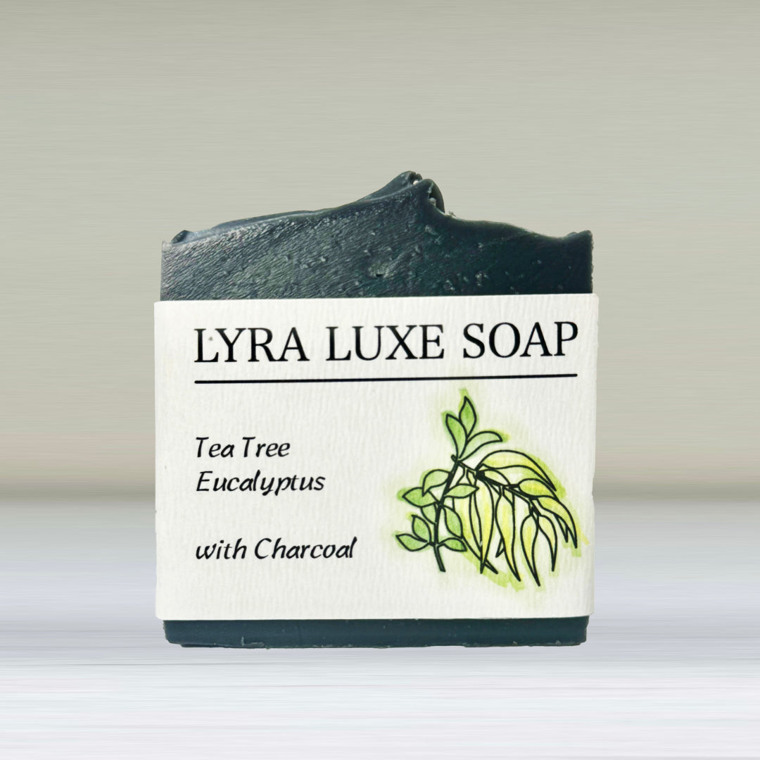 Activated Charcoal Soap with Tea Tree and Eucalyptus Essential Oils