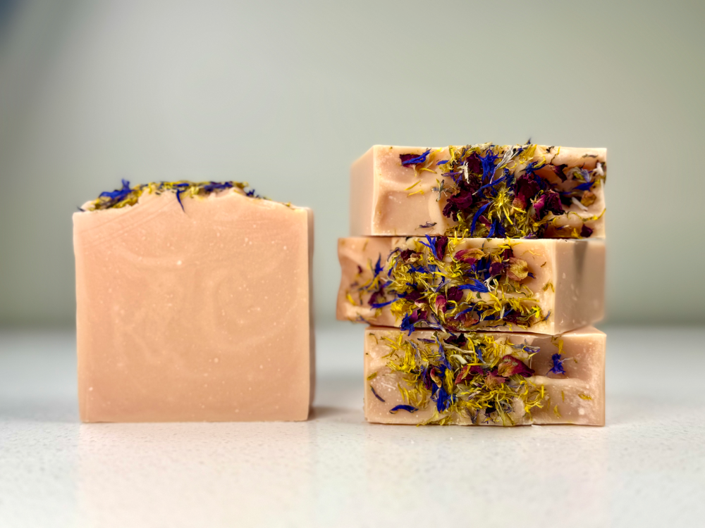 French Pink Clay Soap with Lavender, May Chang and Clary Sage Essential Oils