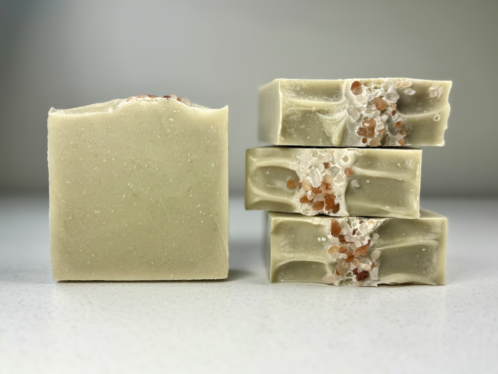 Serbian Blue Clay Soap with Pink Grapefruit, Lavender, Lemon and Spearmint Essential Oils