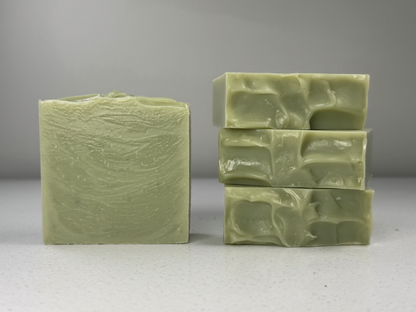 French Green Clay Soap with Peppermint, Rosemary and Cedarwood Essential Oils